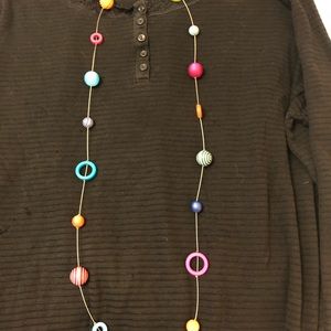 Multicolor planet necklace